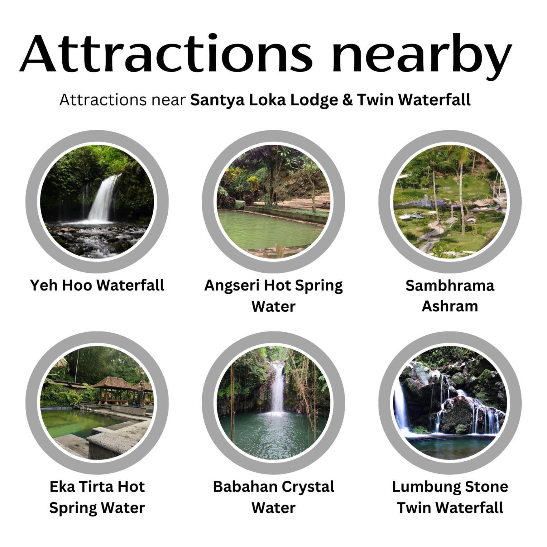 Santya Loka Lodge & Twin Waterfall Jatiluwih Exterior foto